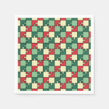 Padrão de Peças Geométricas Vermelhas Vermelhas Ve