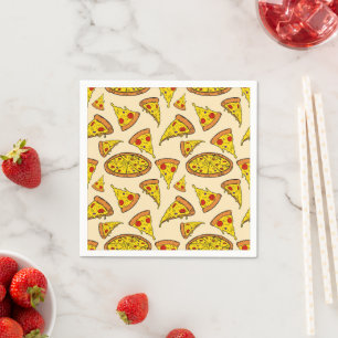 Guardanapo De Papel Padrão de Pizza de Queijo de Fusão