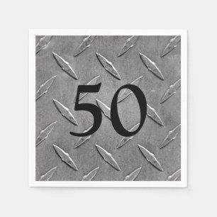 Guardanapo De Papel padrão de placa de diamante metálico para o aniv