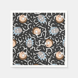 Guardanapo De Papel Padrão de Relâmpago de rick e Morty