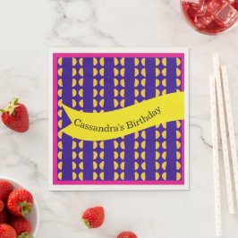 Guardanapo De Papel Padrão de repetição de aniversário maximalista col