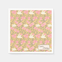 Padrão de Roda Floral Rosa Pastel