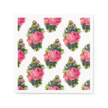 Padrão de Rosas Cor-de-Rosa Bonito Vintage