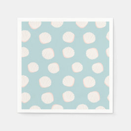 Guardanapo De Papel Padrão de shell azul