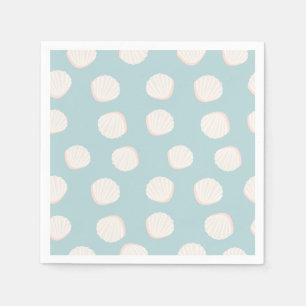 Guardanapo De Papel Padrão de shell azul