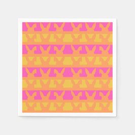 Guardanapo De Papel Padrão de silhueta da Páscoa Bunny