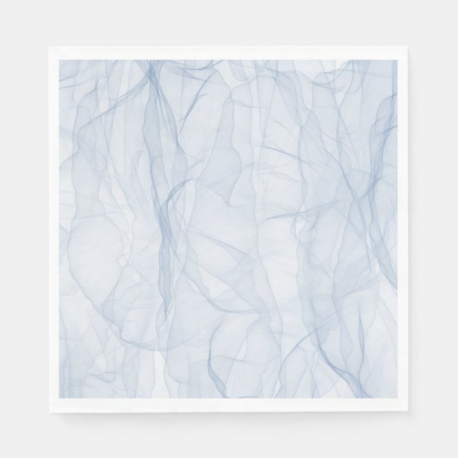 Guardanapo De Papel Padrão de Sombra Azul (Frente)