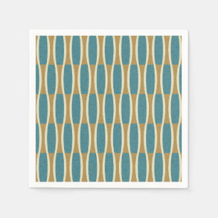 Guardanapo De Papel Padrão de stripes de pino moderno do Meio século r