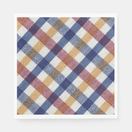 Guardanapo De Papel Padrão de Tartan multicolorido
