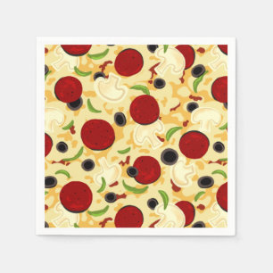 Guardanapo De Papel Padrão de Tópicos de Pizza