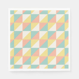 Guardanapo De Papel Padrão de triângulo geométrico colorido do Abstrat