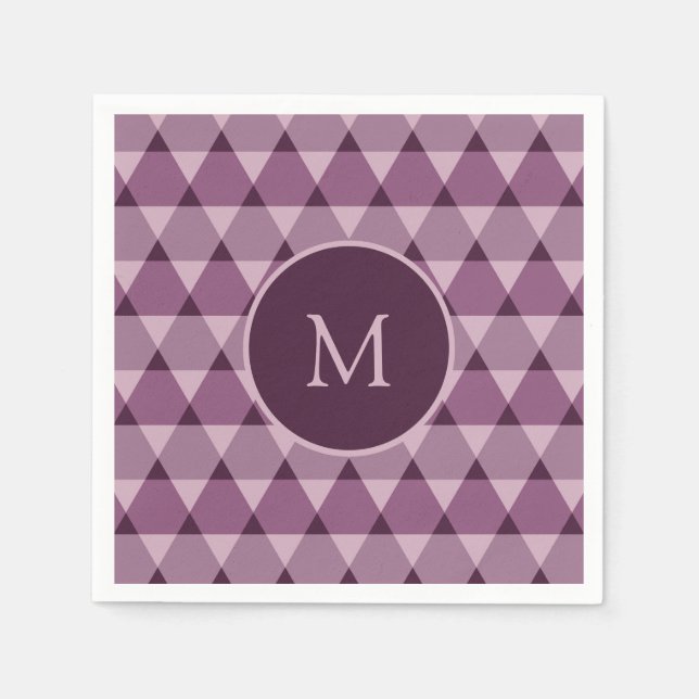 Guardanapo De Papel Padrão de triângulos (Frente)