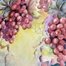 Padrão de Uva Vermelha Luxuosa