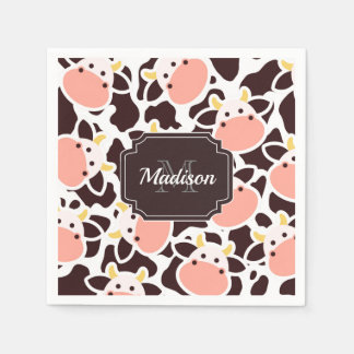 Guardanapo De Papel Padrão de Vaca Fofa