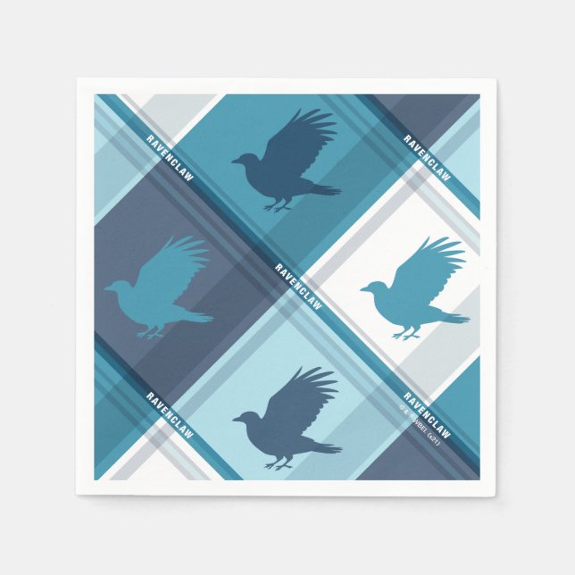 Guardanapo De Papel Padrão de Xadrez do Tartan RAVENCLAW™ (Frente)