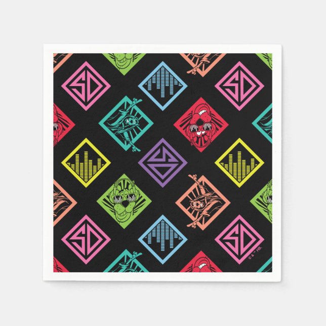 Guardanapo De Papel Padrão DJ Scooby-Doo (Frente)