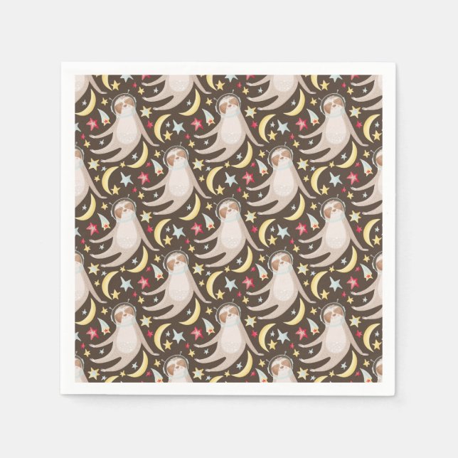 Guardanapo De Papel Padrão do Astronauta Lúpulo (Frente)