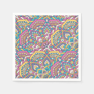 Guardanapo De Papel Padrão do Azulejo Mandala