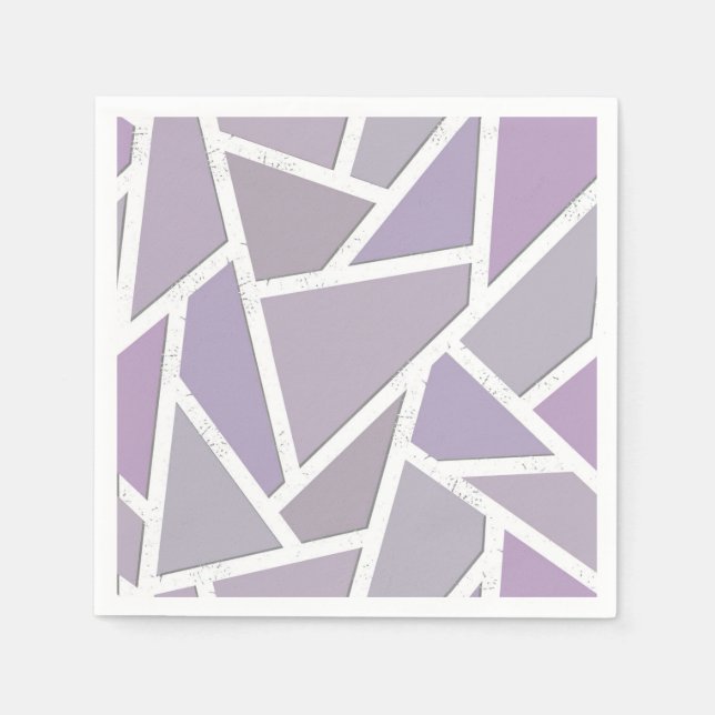 Guardanapo De Papel padrão do mosaico da lavanda (Frente)