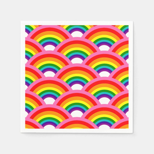 Guardanapo De Papel Padrão do Rainbows Forever (Frente)