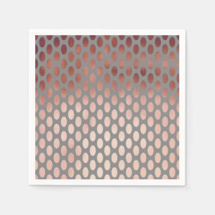 Guardanapo De Papel padrão elegante na moda faux rosa gold bolinhas