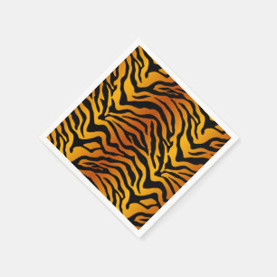 Guardanapo De Papel padrão exótico de tigre de Bengala