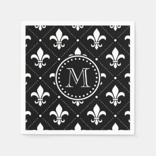 Guardanapo De Papel Padrão Fleur De Lis