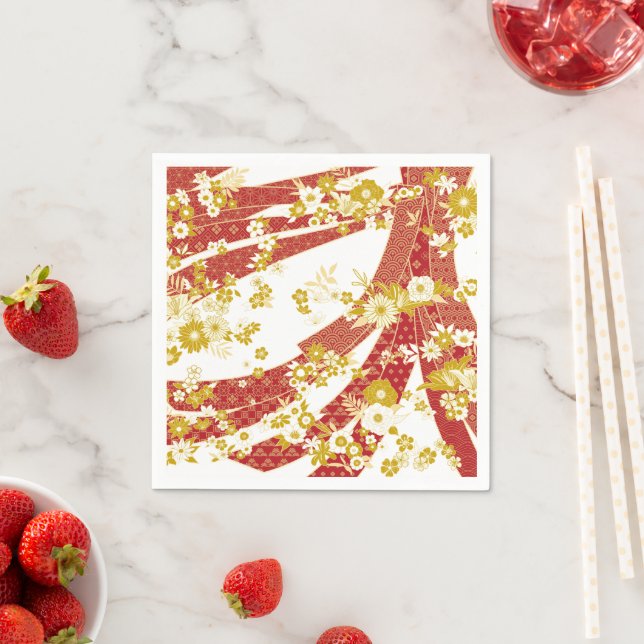 Guardanapo De Papel Padrão Floral Kimono Mix (Insitu)