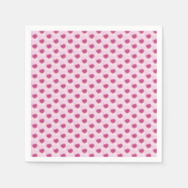 Guardanapo De Papel Padrão fofo de pequenos corações.