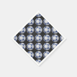 Guardanapo De Papel Padrão Futbal Azul e Branco