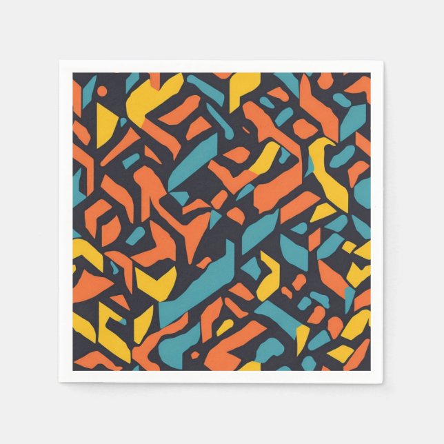 Guardanapo De Papel Padrão geométrico (Frente)