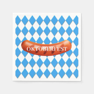 Guardanapo De Papel Padrão geométrico bávaro - Papel Oktoberfest