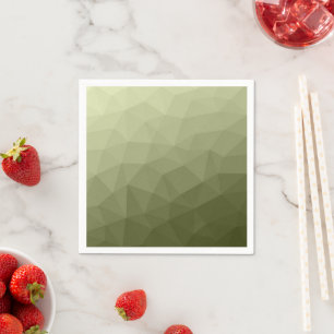 Guardanapo De Papel Padrão geométrico de malha verde-claro do exército