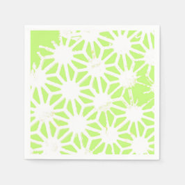 Guardanapo De Papel padrão geométrico do verde limão