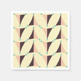 Guardanapo De Papel Padrão geométrico em vibração retrô