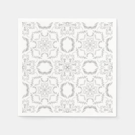 Guardanapo De Papel Padrão mandala