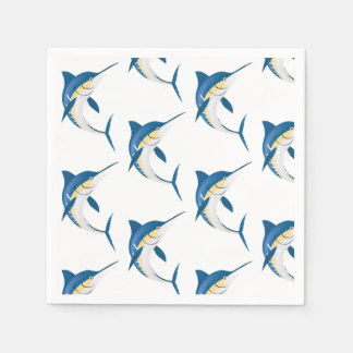 Guardanapo De Papel Padrão Marlin azul