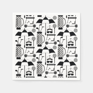 Guardanapo De Papel Padrão moderno de equipamento e acessórios de golf