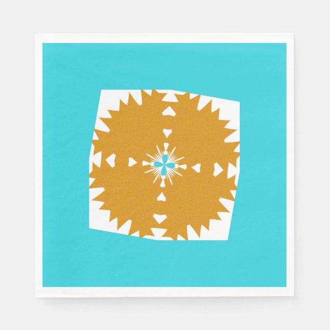 Guardanapo De Papel Padrão Multicolorido das Vibes do Sudoeste (Frente)