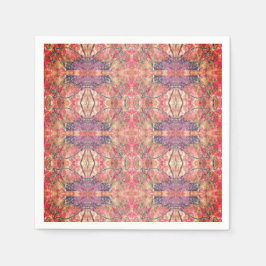 Guardanapo De Papel Padrão rosa e púrpura