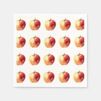 Guardanapo De Papel Padrão Rustic Watercolor Apple Napkins