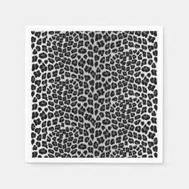 Guardanapo De Papel Padrão simples do leopardo da neve