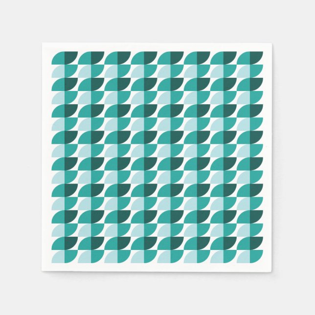 Guardanapo De Papel Padrão teal Napkin (Frente)