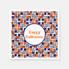 Guardanapo De Papel padrão teórico do Dia das Bruxas