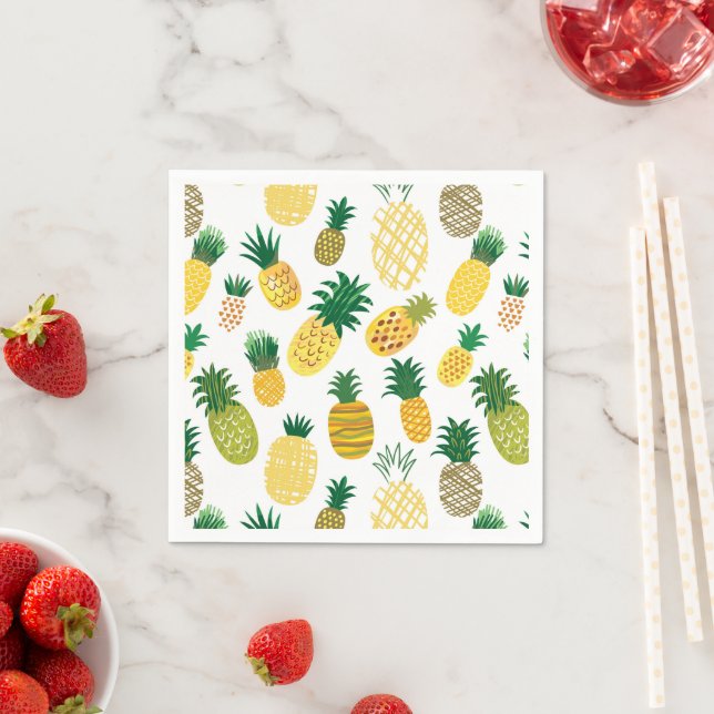 Guardanapo De Papel Padrão Trendy Pineapple (Insitu)