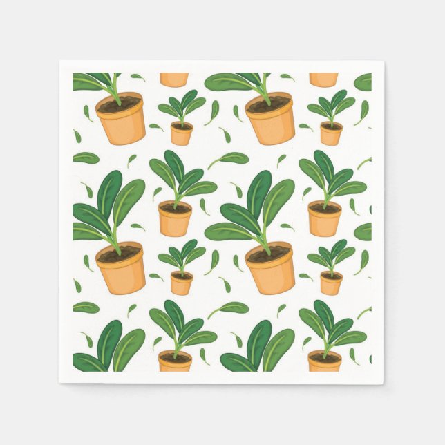 Guardanapo De Papel Padrão vegetal (Frente)