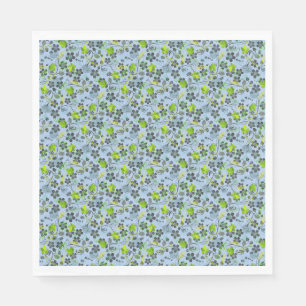 Guardanapo De Papel Padrão vegetal A03.b Lblue BG