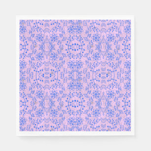 Guardanapo De Papel Padrão vegetal A08.b boho. roxo BG