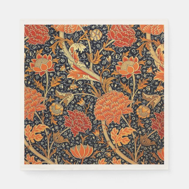 Guardanapo De Papel Padrão William Morris, Cray, (Frente)