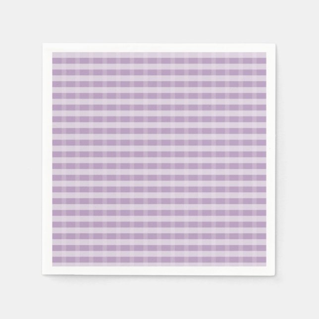 Guardanapo De Papel Padrão Xadrez Roxo Fofo (Frente)
